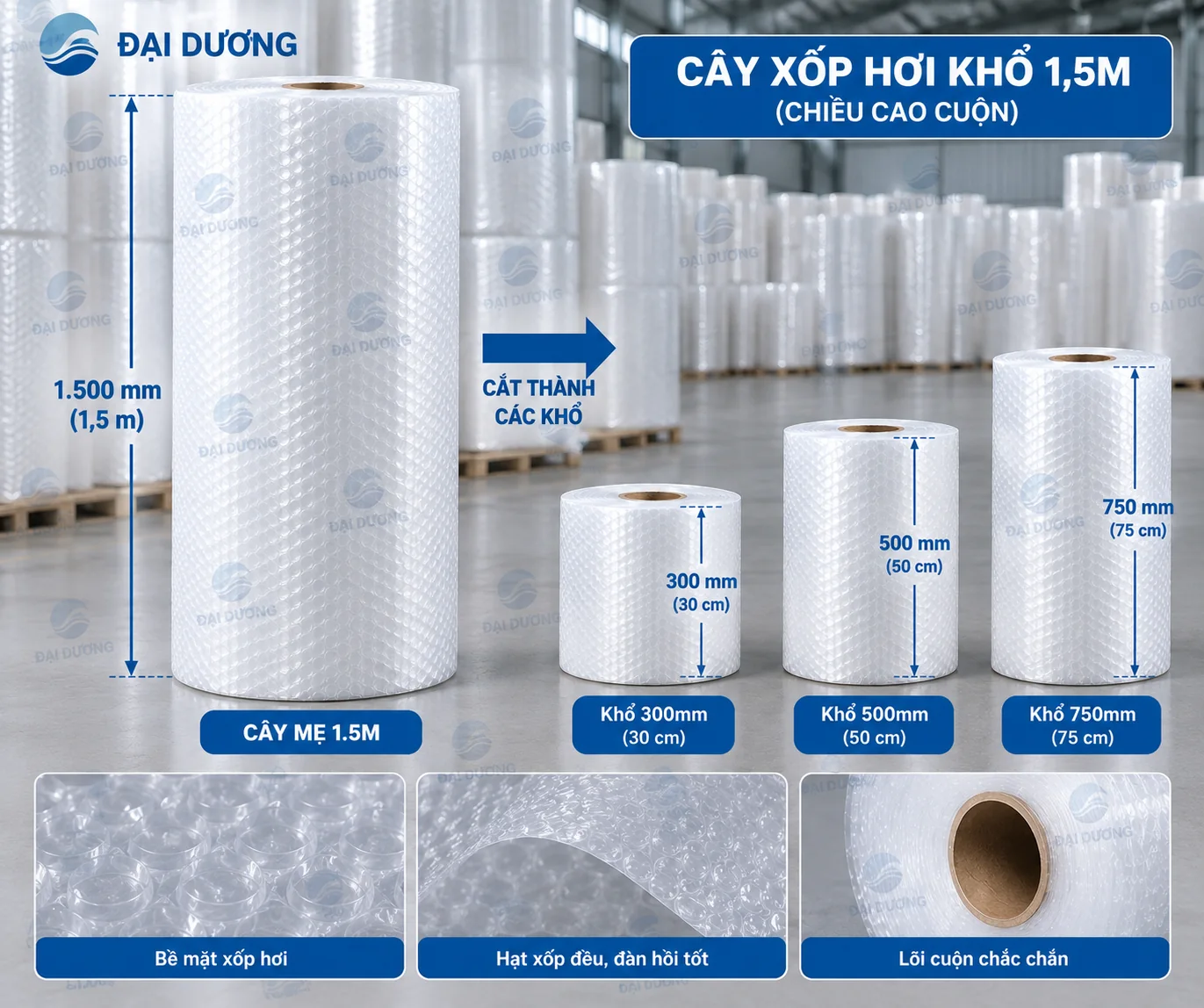 Xốp hơi khổ 1.5m