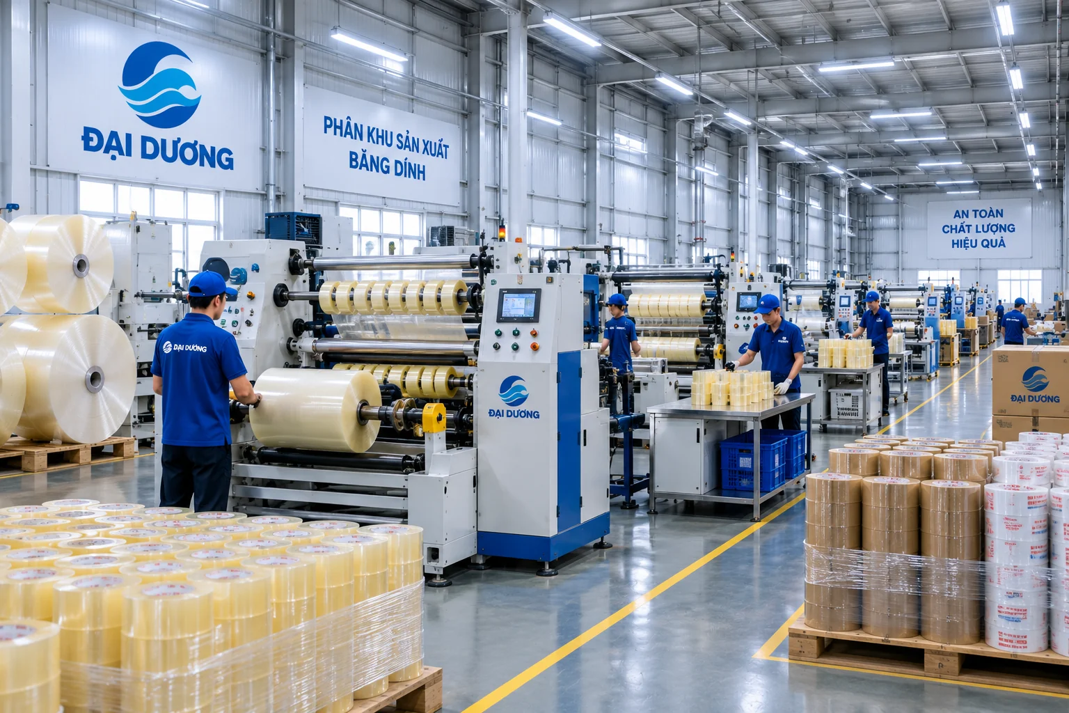 Băng dính tại phân khu sản xuất
